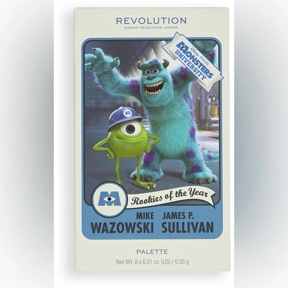 Makeup Revolution X Monsters University Card Eyeshadow Palette Mike&Sulley Scare